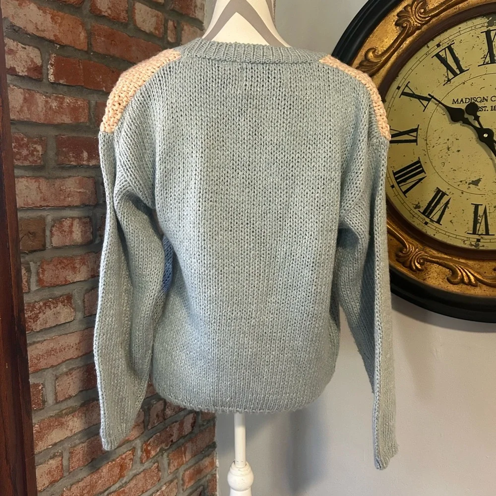 Vintage • Floral Knit Cardigan - Picture 4 of 5